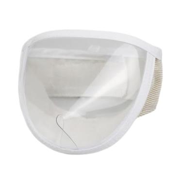 Imagem de Generic Protetor bucal para gatos, focinho para higiene bucal, confortável, reutilizável, evita mordidas, máscara facial transparente para limpeza de orelhas, M