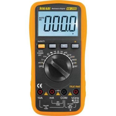 Imagem de Multímetro Digital Hikari HM-2090 600V Laranja Preto