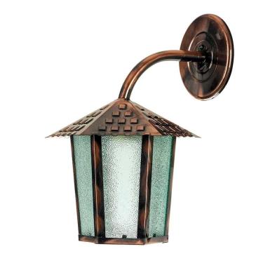 Imagem de Arandela Colonial Blumenau Iluminação Vidro Pontilhado Cobre