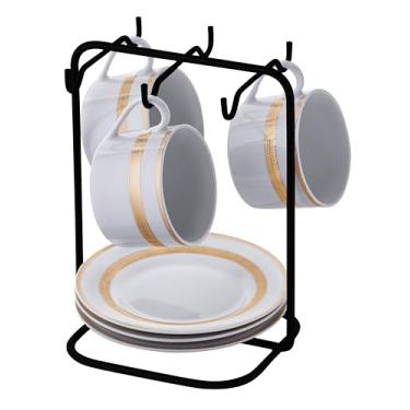 Imagem de Suporte para xícaras e pires de café preto fosco - Linha Caffè - Future