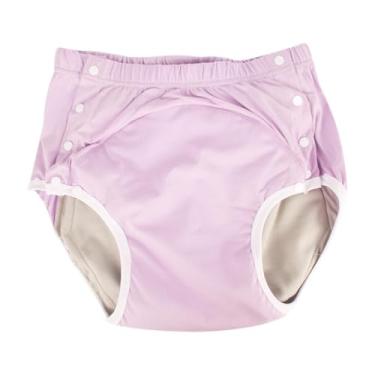 Imagem de Ysyqkn Capa para incontinência, fralda para adultos, cueca macia, resistente a vazamentos, roupa íntima lavável para idosos e pessoas com deficiência, Rosa, Xl