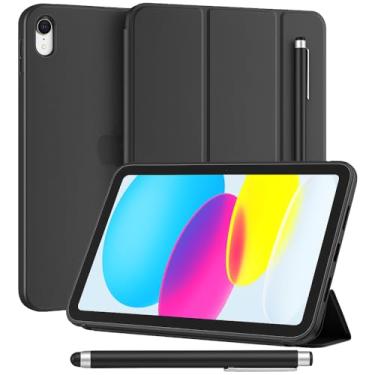 Imagem de Capa para iPad PREMIUM 10ª Geração (2022); capa ipad 10 geração; capa ipad 10.9; case ipad 10.9; case ipad 10 geração; Com Suporte para Caneta, + caneta touch (cores sortidas)