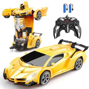 Imagem de Carro de controle remoto Blackma Transform Robot com luz LED