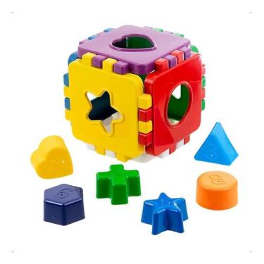 Imagem de Brinquedo Didático Colorido Monta e Desmonta Com Peças De Encaixar - K