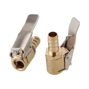 Imagem de Conector De Válvula De Inflador De Pneus Para Carro E Caminhão Com Cli