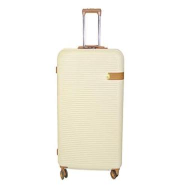 Imagem de Mala de Viagem ABS Grande com Senha e Giro 360° - Bege