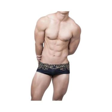 Imagem de Calções de Banho Masculinos Florais - Cintura Baixa e Sexy, BR-M, Com 