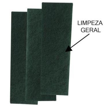 Imagem de Kit 3 Fibra Limpeza Geral Abrasiva Para Suporte LT Plus Verde 40cm - T