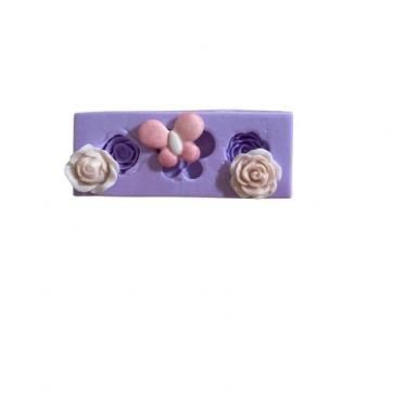 Imagem de F1140 molde de silicone flor borboleta confeitaria biscuit - confeitar