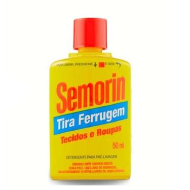 Imagem de Tira Ferrugem Tecidos E Roupas 50ml Semorin