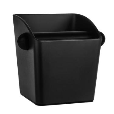 Imagem de Espresso Knock Box IAOSEN Square High Side Wall Black