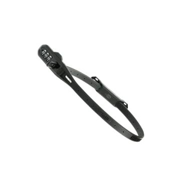 Imagem de Hiplok Z LOK Combo Cadeado de bicicleta/trava de capacete de motocicleta - preto. Código de 3 dígitos. Núcleo de aço e comprimento de bloqueio de 45 cm. Suporte opcional