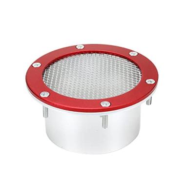 Imagem de Modengzhe Capa de admissão de para-choque de 7,5 cm para duto de ar para ventilação de carro de corrida, grade de admissão, capa de entrada, acessório de concha para modificação de carro (vermelho)