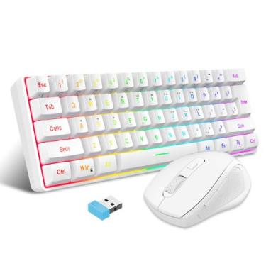 Imagem de Combinação de teclado e mouse para jogos sem fio Snpurdiri 2.4G