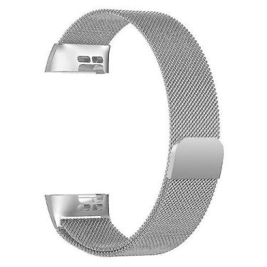 Imagem de Pulseira Milanese Loop para Fitbit Charge 3 Silver - HUOGUO