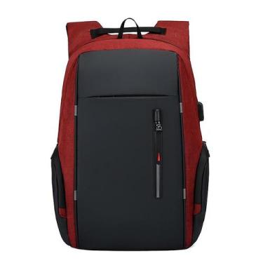 Imagem de Mochila masculina 15.6 em carregamento usb saco de computador portátil
