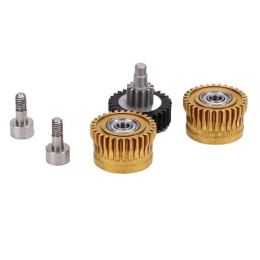 Imagem de Hyuduo Kit de Engrenagem de Engrenagem de Extrusão de Impressora 3D Kit de Upgrade de Engrenagem Dupla Kit de Upgrade Ni Substituição de Aço Endurecido para K1 K1 Máximo K1C Ender 3 V3