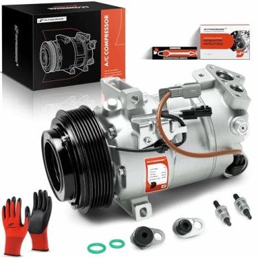 Imagem de A-Premium Compressor de ar condicionado AC com embreagem compatível com Nissan Rogue 2022-2023 1,5L, Rogue Sport 2017-2022 2.0L, Sentra 2020-2022 2.0L e Infiniti QX50 2019-2022 2.0L