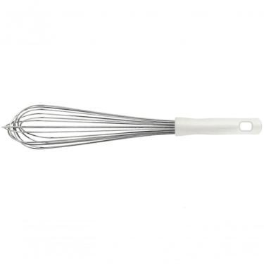 Imagem de Batedor Manual Tramontina Profissional Em Aço Inox Com Cabo Em Polipropileno Branco 40 Cm