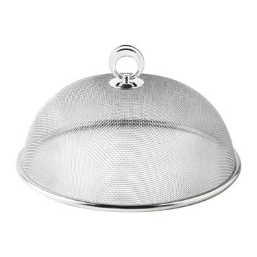 Imagem de YWJLQH Rede de cobertura de alimentos de malha de aço inoxidável, tela de malha para áreas externas, cobertura de alimentos, tenda para alimentos, S