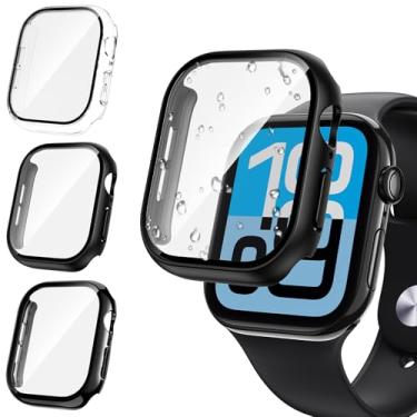 Imagem de Tensea Película de vidro temperado rígido para smartwatch, protetor de policarbonato, 3 peças, mulheres e homens