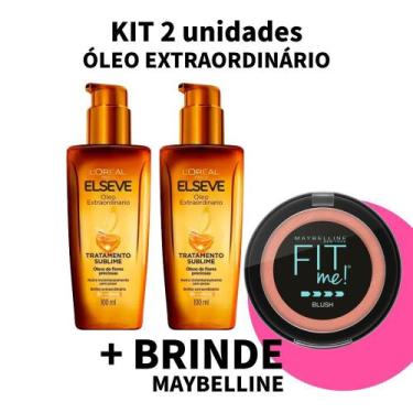 Imagem de Kit Óleo Capilar Elseve Extraordinário 100ml + Brinde Blush Fit Me Nu 
