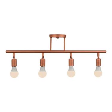 Imagem de Luminária Articulada Plafon Trilho 4 Spot E27 Casa Cozinha