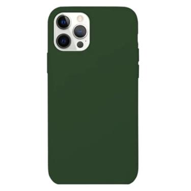 Imagem de Capa Capinha Para iPhone 16 Pro Max Verde Aveludada