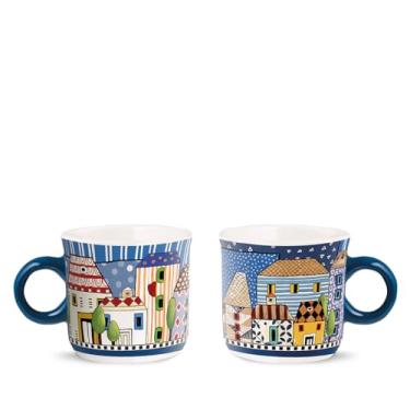 Imagem de Conjunto de 2 Xícaras Paese Mio para Cafe Expresso Egan Italy - Azul