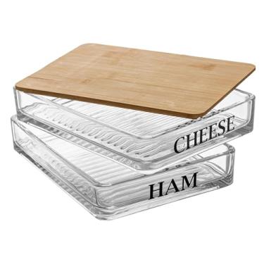 Imagem de WOLFF - Porta Frios com Tampa de Bambu Basic 20cm x 15cm x 8cm Vidro