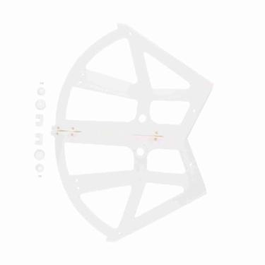 Imagem de Xixian Dobradiça de Gabinete de Sapatos Pretos, Conector, Porca, para Acessório de Armário de Sapatos de Plástico Em Casa, Montagem Fácil e Circulação de Ar, Ampla Aplicação (Branco)