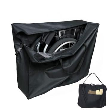 Imagem de Kasla Bolsa de viagem rollator, bolsa de cadeira de rodas impermeável para andador dobrável compatível com cadeira de rodas bolsa de andador para viagem 106 cm C x 22 cm L x 71 cm A