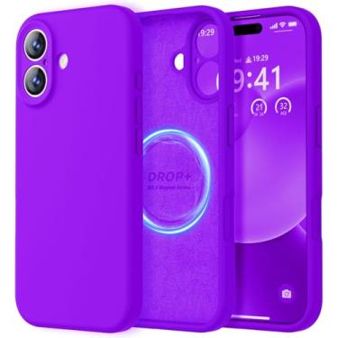 Imagem de LOVE 3000 Capa projetada para iPhone 17, silicone premium [compatível com Magsafe] [forro de microfibra macio antiarranhões] capa protetora à prova de choque para homens e mulheres de 6,3 polegadas