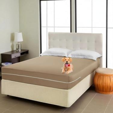 Imagem de Capa de Colchão Casal Queen Malha Gel Com Zíper Várias Estampas (1-AVELÃ)