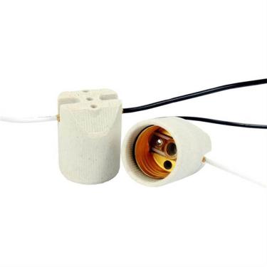 Imagem de Porta Lâmpada Para Luminária E-27 - 4a 250v Fio De 15cm - 7511 - Germer Porta Lamp.p-luminaria E27 4a 250v F15cm