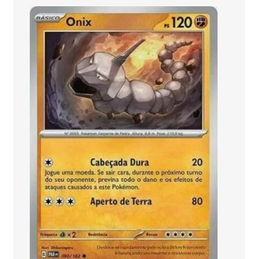 Imagem de Carta TCG - Onix (Fenda Paradoxal) - Comum