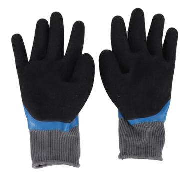 Imagem de Luqeeg Luvas de Eletricista Isoladas com Palma e Dorso Revestidos Em Borracha Luvas de Trabalho Elétrico com Design Antiderrapante Enrugado para Eletricistas Empreiteiros Elétricos