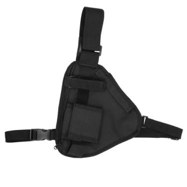 Imagem de Zerone Bolsa para Walkie Talkie, 26 x 17 cm, Preta, com Alça Ajustável, Rádios Bidirecionais, Suporte de Acessórios