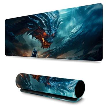 Imagem de Mouse Pad Gamer Profissional Confortável Antiderrapante Escritório e Games 90x40cm Diversas Estampas Dragão (Dragao | 5)