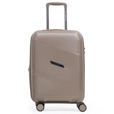 Imagem de Mala Pequena de Polipropileno 4 Rodas Seul Bege - Bagaggio, P