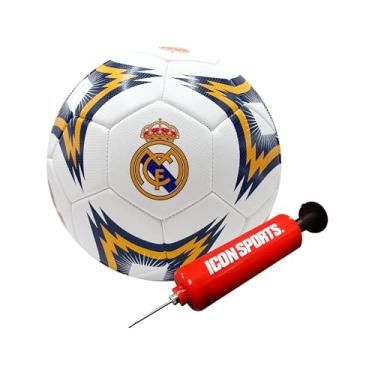 Imagem de Icon Sports Bola de futebol oficial Real Madrid CF - RM154BLT branca tamanho 3