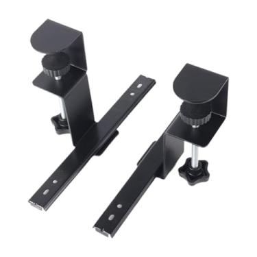 Imagem de Generic Bandeja deslizante para gaveta de teclado faça você mesmo sob a mesa de escritório, ferragens de grampo, Mandíbula Fixa 5.75 Cm