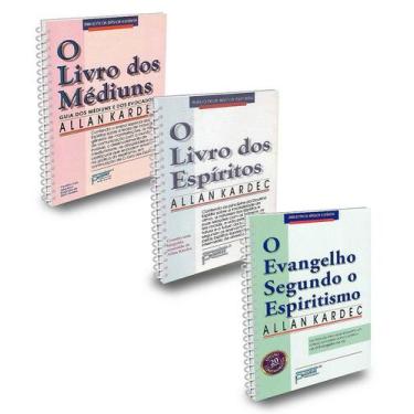 Imagem de Kit 3 Obras Básicas Espiral Petit - Allan Kardec