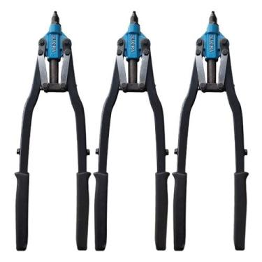 Imagem de 3 Alicate Rebitador Manual Profissional Tipo Alavanca p/ Pop - Sukira