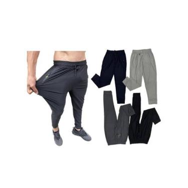 Imagem de Kit Com 4 Calças Esportivas De Seda Gelada Dryfit  Esporte! - SPORTS, 