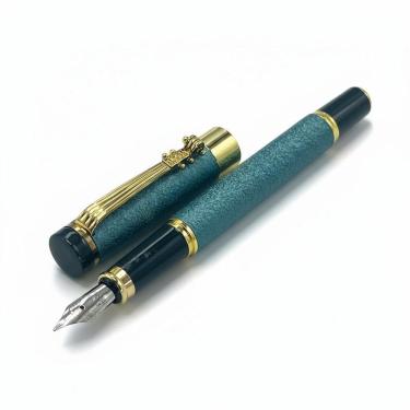 Imagem de Caneta Tinteiro Executiva Ponta Pena Brilhante Verde 0,5Mm