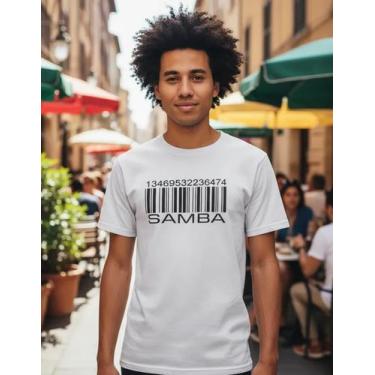 Imagem de Camiseta Samba Código Pagode Musico Masculina - Blackchic, Branco, GG