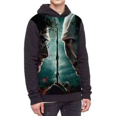 Imagem de Moletom Com Capuz Harry Potter Ref:214 - smoke, Preto, GG