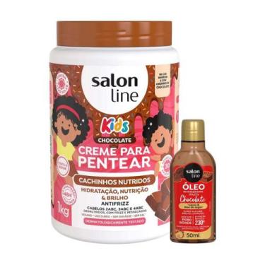 Imagem de Chocolate Salon Line Kit com Creme de Pentear e Óleo, Rotina Capilar