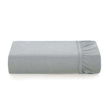 Imagem de Karsten Lençol Queen com Elástico Avulso Tom Mineral 100% Algodão 200 Fios